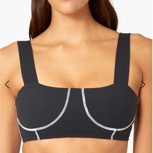 WeWoreWhat Corset Top Brushed Poly